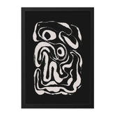 Abstract Wall Art, Modern Art Print, Minimalist Wall Decor, Unique Home Decor, Contemporary Art, Swirl Design, Black and White - Tawshia